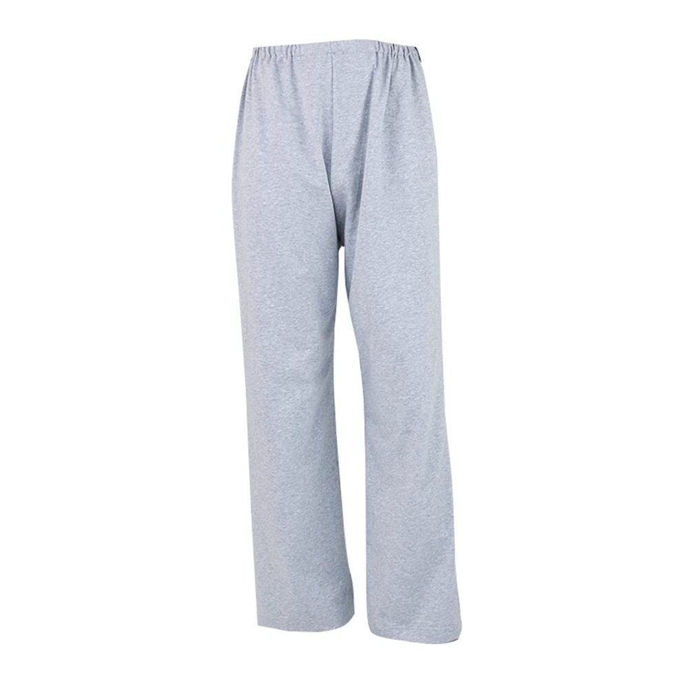 Incontinence Care Trousers Easy On/Off Pants Heathy Cotton Care Clothes for Elderly & Disabled (Color : Gray, Size : XX-Large)