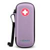 MEDMAX Epipen Medical Carrying Case, Hard Shell EVA Shock Absorption Travel Medication Organizer Bag Emergency Medical Pouch Holds 2 EpiPens, Asthma Inhaler, Auvi-Q, Allergy Supplies (Lavender Purple) view 1