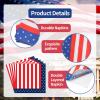 40 Count American Flag Napkins - 12 x 12 Inches Disposable Red White Blue Paper Napkins for 4th of July, Independence Day, Memorial Day Tableware Decorations view 3