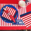 40 Count American Flag Napkins - 12 x 12 Inches Disposable Red White Blue Paper Napkins for 4th of July, Independence Day, Memorial Day Tableware Decorations view 4