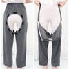 Patient Care Clothes Clothing for Elderly Surgery Patients,Easy to Wear and Take Off Home Care Pants (Color : Gray, Size : XX-Large) view 3