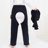 Incontinence Care Trousers Easy to Wear & Take Off Patient Care Pants for Elderly Heathy Cotton Care Clothes (Color : Blue, Size : X-Large) view 2