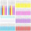 300 Pcs Interdental Brushes for Braces, 6 Size Soft and Bendable Braces Brush for Cleaning, Toothpick Dental Tooth Flossing Head Oral Dental Hygiene Flosser Teeth Gum Braces Tooth Cleaning Tool view 1