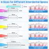 300 Pcs Interdental Brushes for Braces, 6 Size Soft and Bendable Braces Brush for Cleaning, Toothpick Dental Tooth Flossing Head Oral Dental Hygiene Flosser Teeth Gum Braces Tooth Cleaning Tool view 4
