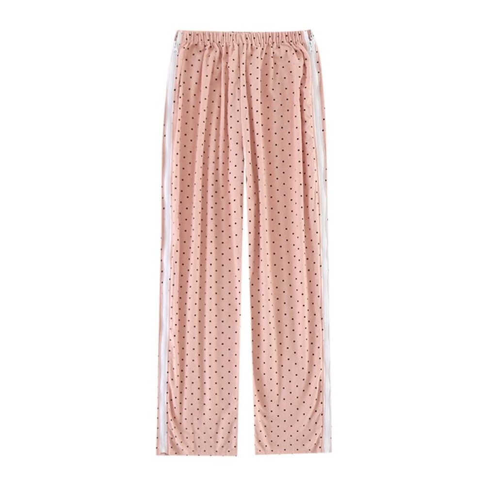 Zipper Patient Pants Care Clothes for Surgery Patients/bedridden Patients/Elderly Easy to Wear and Take Off (Color : Pink, Size : X-Large)