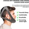 Anti Snoring Chin Strap for Men and Women, Comfortable Chin Strap for Cpap Users, Adjustable Stop Snoring Chin Strap Snoring Solution Chin Strap Prevent Snoring (Gray- Upgraded for Big/Large Face) view 2
