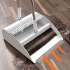 YEDECOR Dustpan and Brush Sets, Long Handled Broom and Dustpan, Soft Sweeping Brush with Upright Dust Pan Combo for Outdoor Indoor Kitchen Home Lobby Cleaning,Green view 2