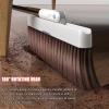 YEDECOR Dustpan and Brush Sets, Long Handled Broom and Dustpan, Soft Sweeping Brush with Upright Dust Pan Combo for Outdoor Indoor Kitchen Home Lobby Cleaning,Green view 3