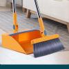 YEDECOR Long Handled Dustpan and Brush, 180 Degree Rotating Sweeping Brush, Household Dust Pan with Comb Teeth for Indoor Outdoor Garden Home Room Kitchen Office Lobby, Complimentary Squeegee,Yellow view 3