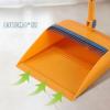 YEDECOR Long Handled Dustpan and Brush, 180 Degree Rotating Sweeping Brush, Household Dust Pan with Comb Teeth for Indoor Outdoor Garden Home Room Kitchen Office Lobby, Complimentary Squeegee,Yellow view 4
