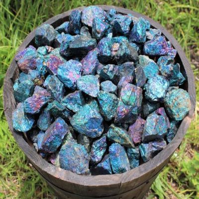1/2 lb Bulk Lot Raw Rough Chalcopyrite Gemstone Peacock Ore Rock (8 oz)