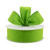 Lime Green Velvet Fabric Wired Ribbon, Make Crafts, Gift Wrap, Size 2.5'' x 50 feet view 1