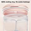MURRI&MURRDI Retainer Mouth Guard Soak Container Box, Denture Bath Case with Strainer Basket, Braces Cleaner Cup Leak Proof, Travel Cleaning Storage Holder for Aligners Dental, Pink view 3