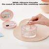 MURRI&MURRDI Retainer Mouth Guard Soak Container Box, Denture Bath Case with Strainer Basket, Braces Cleaner Cup Leak Proof, Travel Cleaning Storage Holder for Aligners Dental, Pink view 4