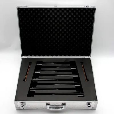 CIKSCO 20mm Set of 8 Chakra Quartz Crystal Tuning Fork with Suitcase & 2 Striker, Healing Musical Instrument for Sound Healing Meditation (Size : 440Hz)