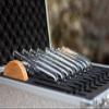 CIKSCO 10mm Set of 8 Chakra Quartz Crystal Tuning Fork with Suitcase & 2 Striker, Healing Musical Instrument for Sound Healing Meditation (Size : 432Hz)
