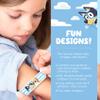 Bluey Kids Bandages, 3 Assorted Sizes 100 CT | Wear Like Stickers, Flexible Adhesive Bandages for Minor Cuts, Scrapes, and Burns. Great Gift idea and Stocking Stuffer view 3