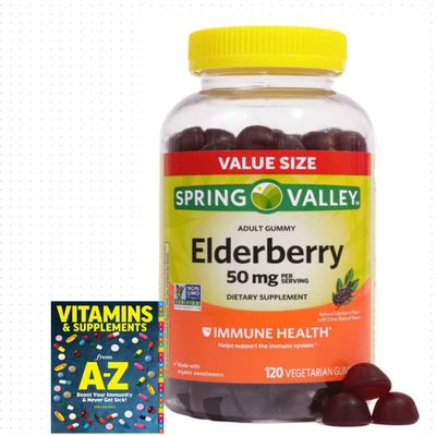 Adventure Home Spring Valley Elderberry Gummy Supplements, 50 mg, 120 Count+Better Guide Vitamins Supplements