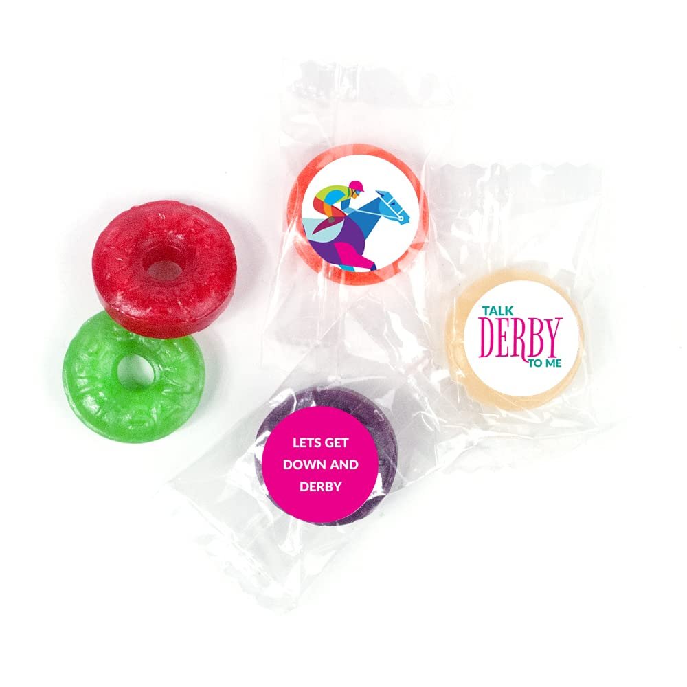 350ct Personalized Kentucky Horse Derby Party Favors Life Savers 5 Flavor Hard Candy (Approx. 350 pcs)