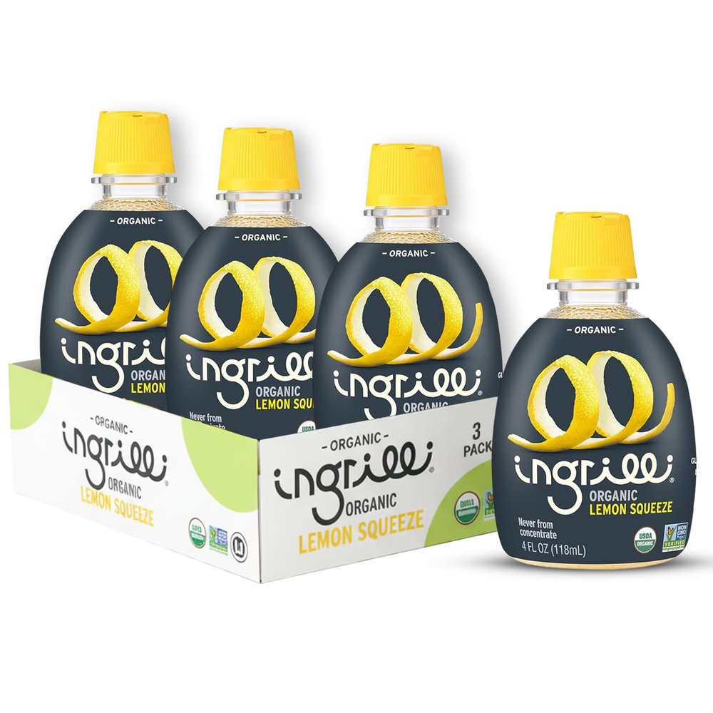 Ingrilli Organic Lemon Squeeze, 4 Fl Oz Bottle (Pack of 3)
