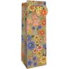 JILLSON & ROBERTS Wine Bottle Gift Bags with Foil Accents, Golden Floral (12 Count) view 1