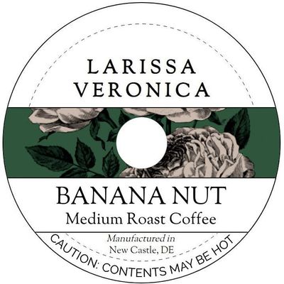 Banana Nut Medium Roast Coffee (Single Serve K-Cup Pods) (Gourmet, Naturally Flavored, Whole Coffee Beans) (12 pods, ZIN: 571256) - 2 Pack