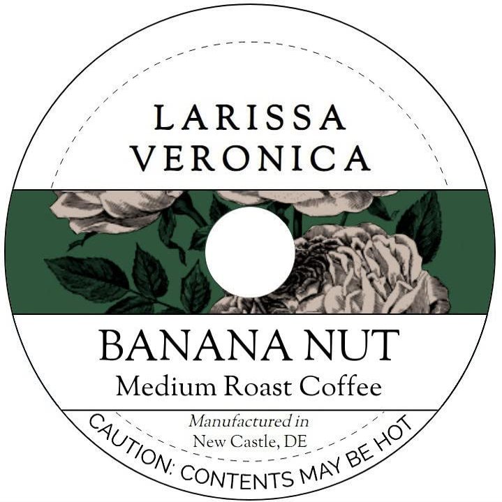 Banana Nut Medium Roast Coffee (Single Serve K-Cup Pods) (Gourmet, Naturally Flavored, Whole Coffee Beans) (12 pods, ZIN: 571256) - 2 Pack