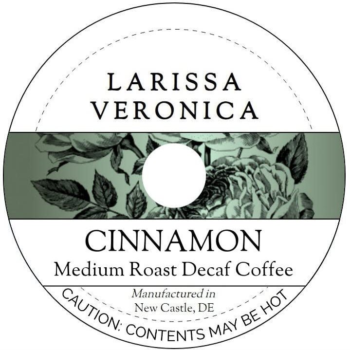 Cinnamon Medium Roast Decaf Coffee (Single Serve K-Cup Pods) (Gourmet, Naturally Flavored, Whole Coffee Beans) (12 pods, ZIN: 572137) - 2 Pack