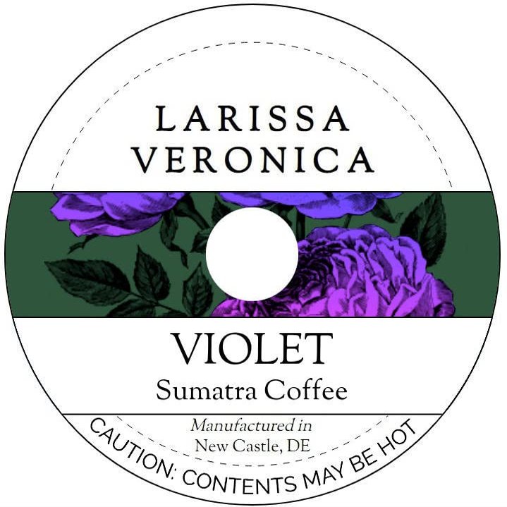 Violet Sumatra Coffee (Single Serve K-Cup Pods) (Gourmet, Naturally Flavored, Whole Coffee Beans) (12 pods, ZIN: 574989) - 3 Pack