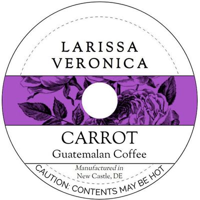 Carrot Guatemalan Coffee (Single Serve K-Cup Pods) (Gourmet, Naturally Flavored, Whole Coffee Beans) (12 pods, ZIN: 571802)