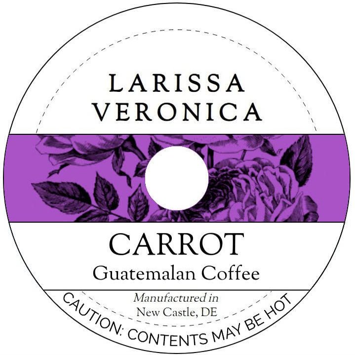 Carrot Guatemalan Coffee (Single Serve K-Cup Pods) (Gourmet, Naturally Flavored, Whole Coffee Beans) (12 pods, ZIN: 571802)