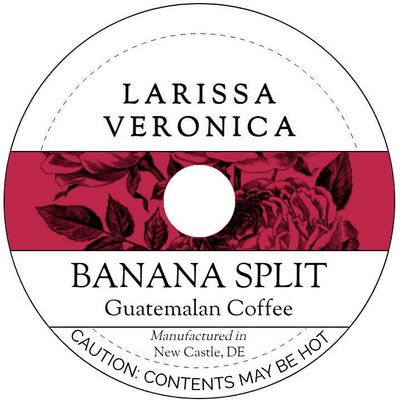 Banana Split Guatemalan Coffee (Single Serve K-Cup Pods) (Gourmet, Naturally Flavored, Whole Coffee Beans) (12 pods, ZIN: 571274)