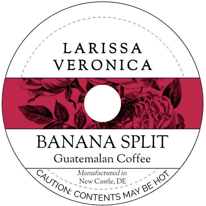 Banana Split Guatemalan Coffee (Single Serve K-Cup Pods) (Gourmet, Naturally Flavored, Whole Coffee Beans) (12 pods, ZIN: 571274)