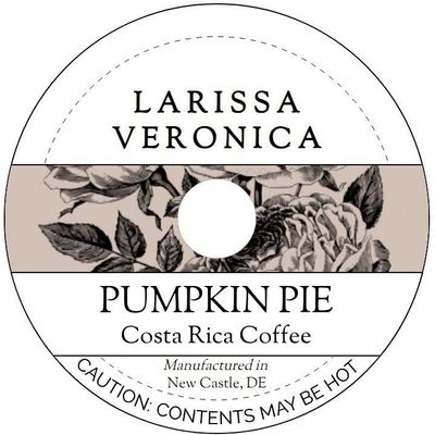 Pumpkin Pie Costa Rica Coffee (Single Serve K-Cup Pods) (Gourmet, Naturally Flavored, Whole Coffee Beans) (12 pods, ZIN: 574271) - 2 Pack
