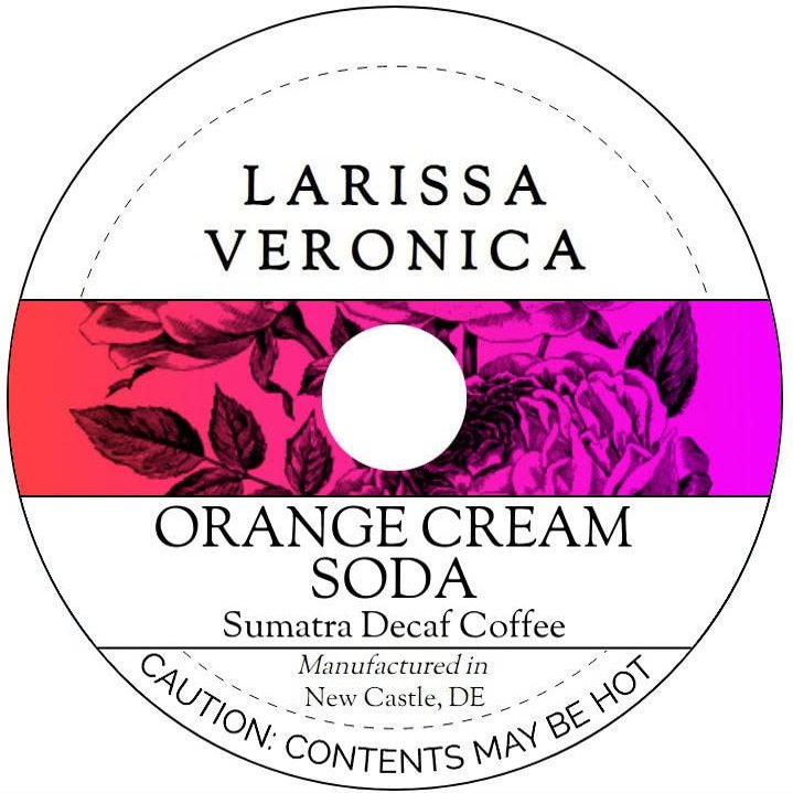 Orange Cream Soda Sumatra Decaf Coffee (Single Serve K-Cup Pods) (Gourmet, Naturally Flavored, Whole Coffee Beans) (12 pods, ZIN: 575806)