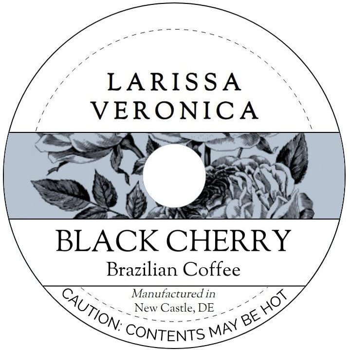 Black Cherry Brazilian Coffee (Single Serve K-Cup Pods) (Gourmet, Naturally Flavored, Whole Coffee Beans) (12 pods, ZIN: 571362)