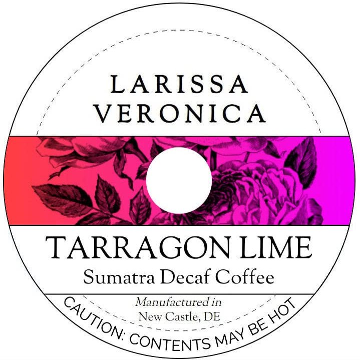 Tarragon Lime Sumatra Decaf Coffee (Single Serve K-Cup Pods) (Gourmet, Naturally Flavored, Whole Coffee Beans) (12 pods, ZIN: 577150) - 2 Pack