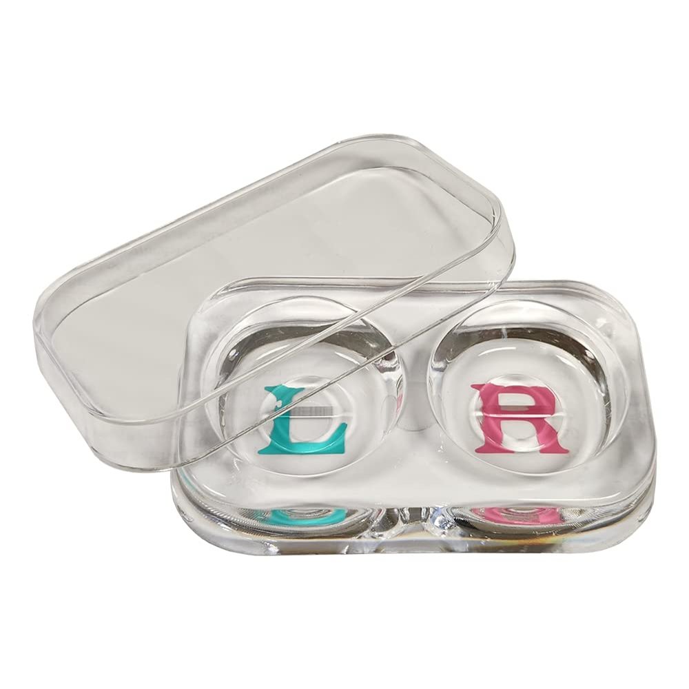 Contact Lens Tray with Lid, Clear Plastic, 20ml, 4"x2.5"
