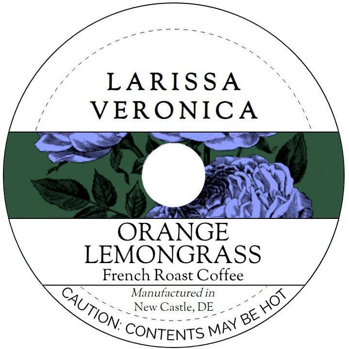 Orange Lemongrass French Roast Coffee (Single Serve K-Cup Pods) (Gourmet, Naturally Flavored, Whole Coffee Beans) (12 pods, ZIN: 575511)