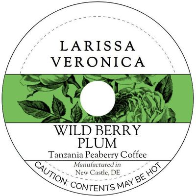 Wild Berry Plum Tanzania Peaberry Coffee (Single Serve K-Cup Pods) (Gourmet, Naturally Flavored, Whole Coffee Beans) (12 pods, ZIN: 576705) - 3 Pack