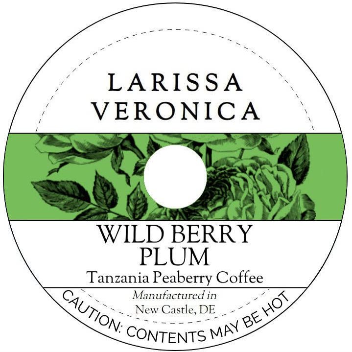 Wild Berry Plum Tanzania Peaberry Coffee (Single Serve K-Cup Pods) (Gourmet, Naturally Flavored, Whole Coffee Beans) (12 pods, ZIN: 576705) - 3 Pack