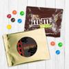 12ct Kentucky Horse Derby Party Favors M&M's Candy Fun Size (12 Pack) - Gold Foil - (3 x 4in) Milk Chocolate - Red & Black view 1