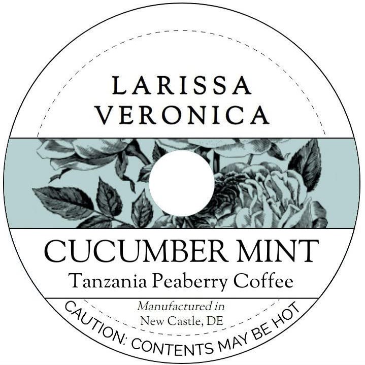 Cucumber Mint Tanzania Peaberry Coffee (Single Serve K-Cup Pods) (Gourmet, Naturally Flavored, Whole Coffee Beans) (12 pods, ZIN: 575905)