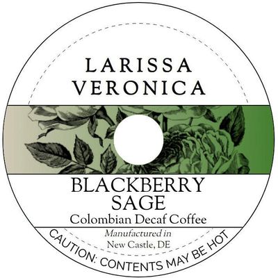 Blackberry Sage Colombian Decaf Coffee (Single Serve K-Cup Pods) (Gourmet, Naturally Flavored, Whole Coffee Beans) (12 pods, ZIN: 575180) - 3 Pack