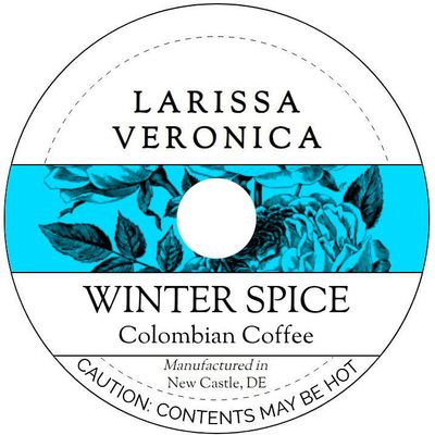 Winter Spice Colombian Coffee (Single Serve K-Cup Pods) (Gourmet, Naturally Flavored, Whole Coffee Beans) (12 pods, ZIN: 575099) - 3 Pack