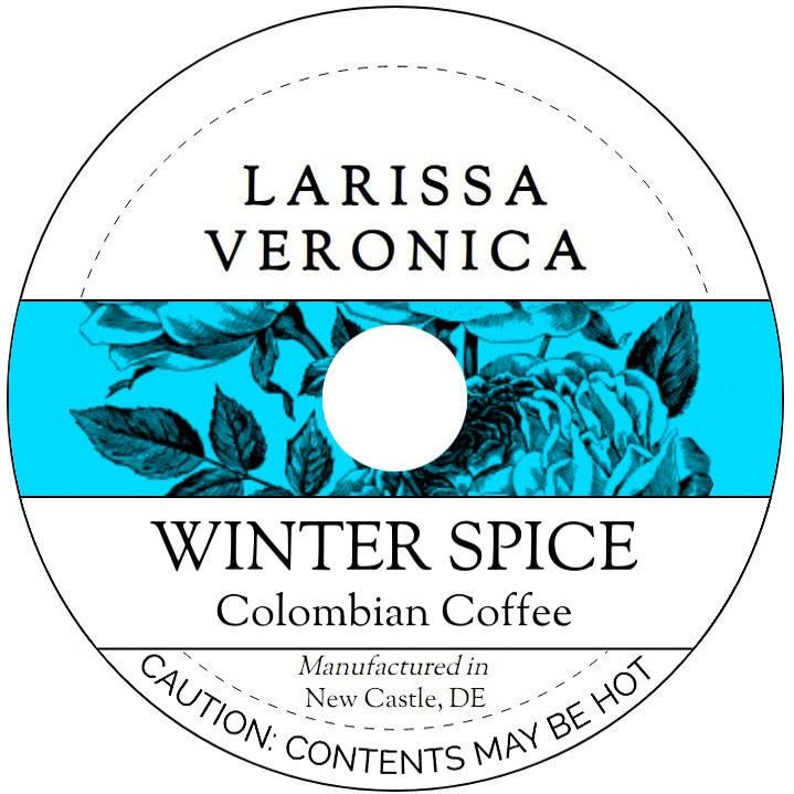 Winter Spice Colombian Coffee (Single Serve K-Cup Pods) (Gourmet, Naturally Flavored, Whole Coffee Beans) (12 pods, ZIN: 575099) - 3 Pack