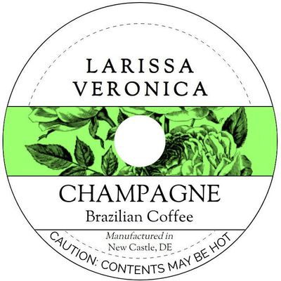 Champagne Brazilian Coffee (Single Serve K-Cup Pods) (Gourmet, Naturally Flavored, Whole Coffee Beans) (12 pods, ZIN: 571858) - 2 Pack