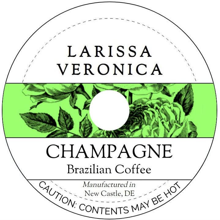 Champagne Brazilian Coffee (Single Serve K-Cup Pods) (Gourmet, Naturally Flavored, Whole Coffee Beans) (12 pods, ZIN: 571858) - 2 Pack