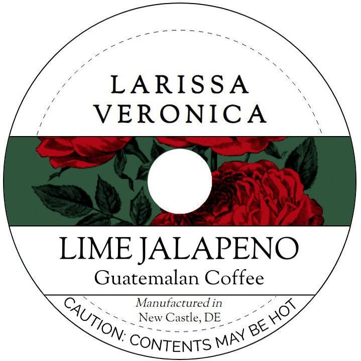 Lime Jalapeno Guatemalan Coffee (Single Serve K-Cup Pods) (Gourmet, Naturally Flavored, Whole Coffee Beans) (12 pods, ZIN: 578538)