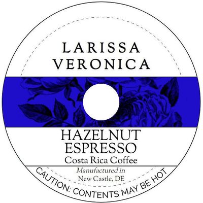 Hazelnut Espresso Costa Rica Coffee (Single Serve K-Cup Pods) (Gourmet, Naturally Flavored, Whole Coffee Beans) (12 pods, ZIN: 577455)